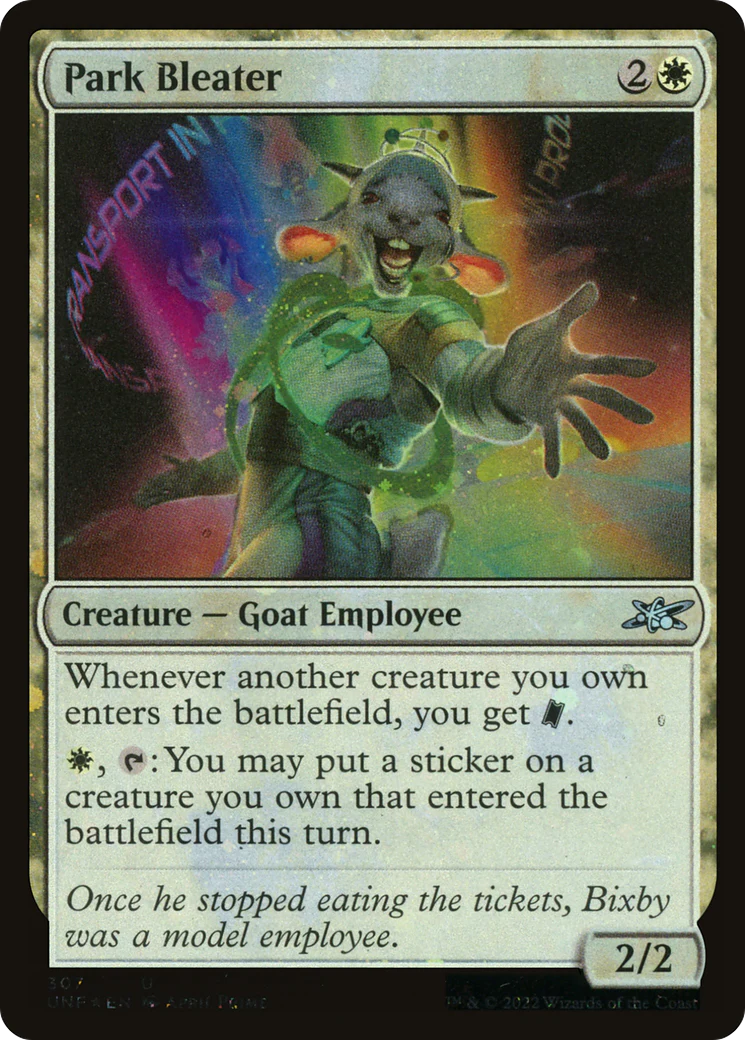Park Bleater (UNF-307) - Unfinity Galaxy Foil [Uncommon]