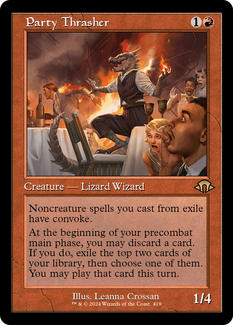 Party Thrasher (MH3-419) - Modern Horizons 3 [Rare] Retro Frame