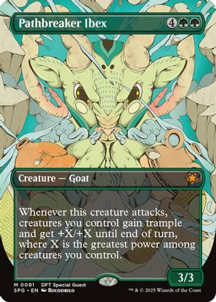 Pathbreaker Ibex (Borderless) (SPG-091) - Special Guests Foil [Mythic]