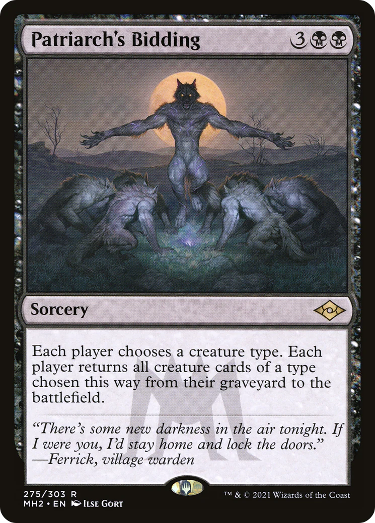 Patriarch's Bidding (MH2-275) - Modern Horizons 2 Etched Foil [Rare]
