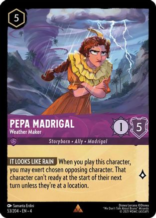 Pepa Madrigal - Weather Maker (53/204) - Ursulas Return Cold Foil [Rare]