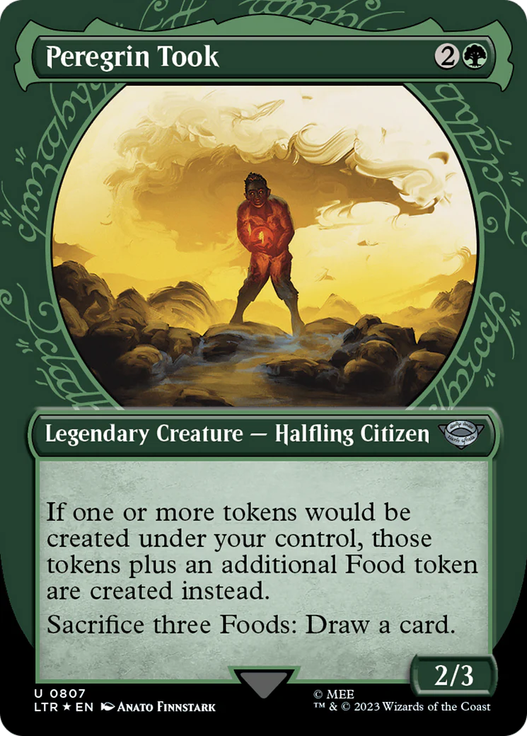 Peregrin Took (LTR-807) - The Lord of the Rings: Tales of Middle-earth: (Showcase) (Borderless) Surge Foil [Uncommon]
