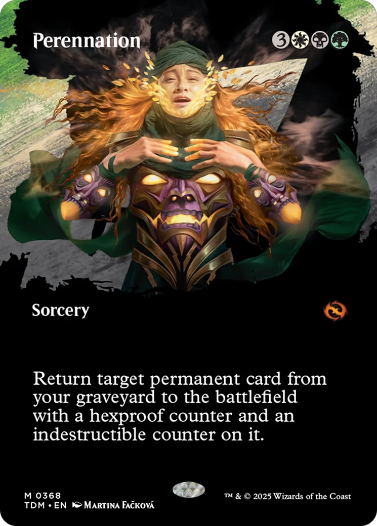 Perennation (TDM-368) - Tarkir: Dragonstorm: (Showcase) (Borderless) Foil [Mythic]