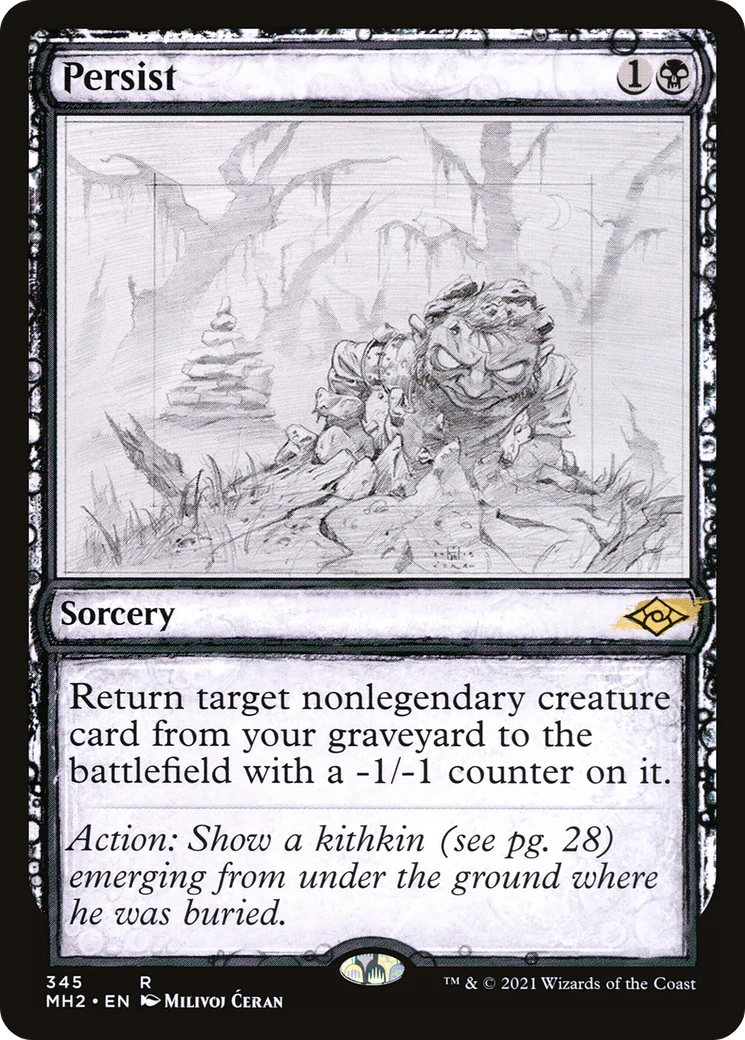 Persist (MH2-345) - Modern Horizons 2: (Showcase) Foil [Rare]