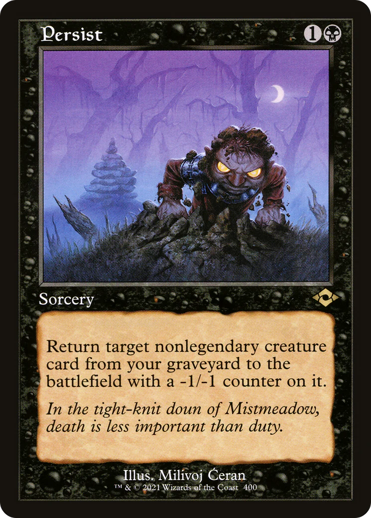 Persist (MH2-400) - Modern Horizons 2 Foil [Rare] Retro Frame