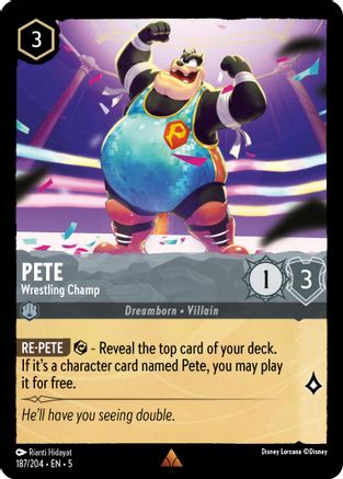 Pete - Wrestling Champ (187/204) - Shimmering Skies  [Rare]