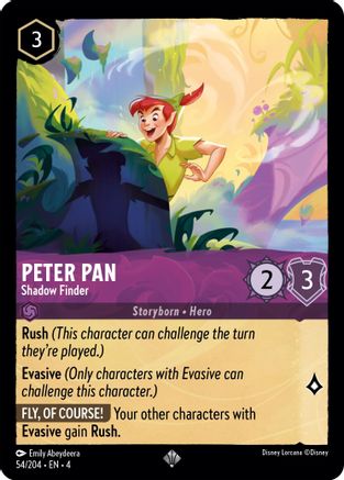 Peter Pan - Shadow Finder (54/204) - Ursulas Return Cold Foil [Super Rare]