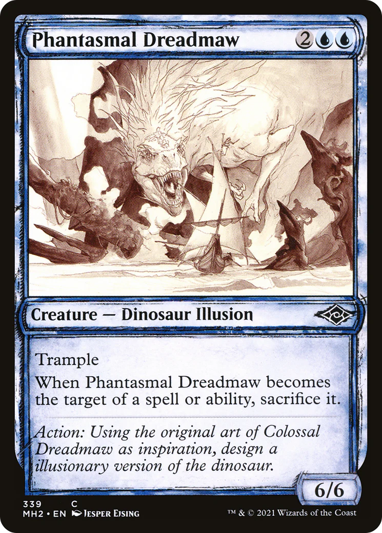 Phantasmal Dreadmaw (MH2-339) - Modern Horizons 2: (Showcase) Foil [Common]