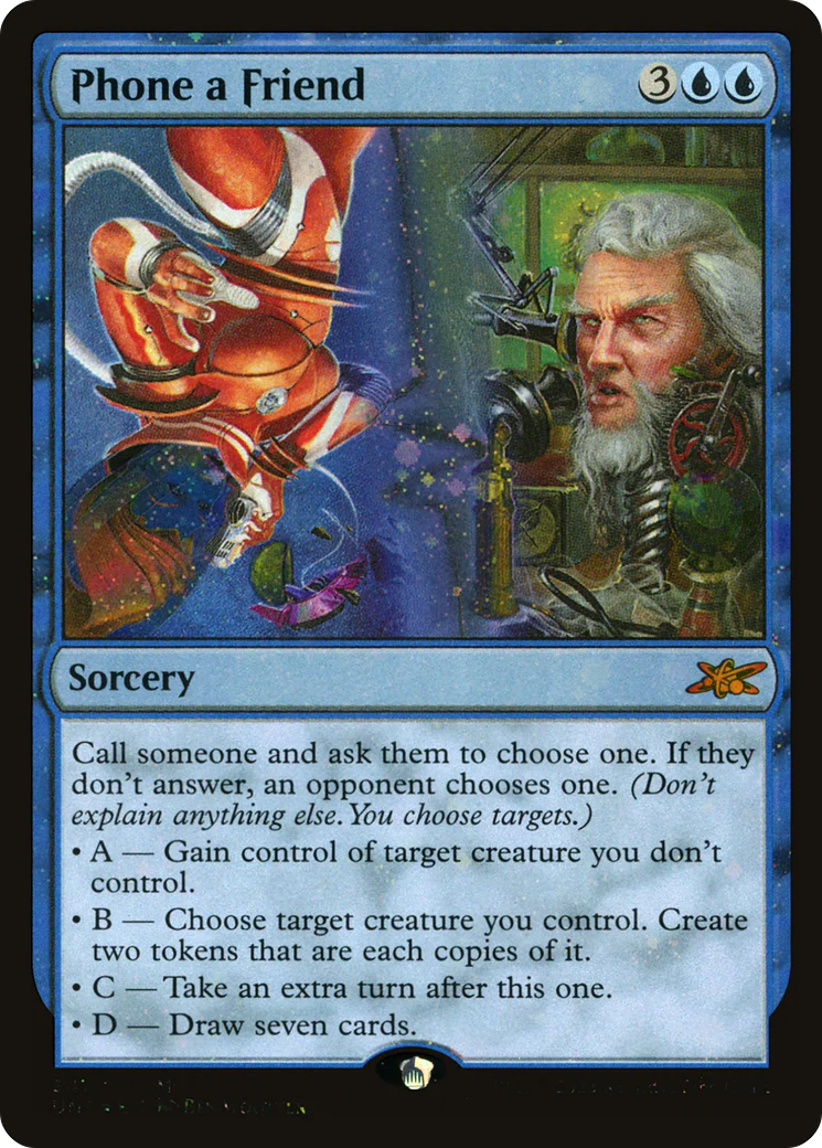 Phone a Friend (UNF-341) - Unfinity Galaxy Foil [Mythic]