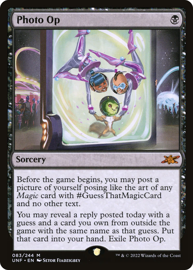 Photo Op (UNF-083) - Unfinity Foil [Mythic]