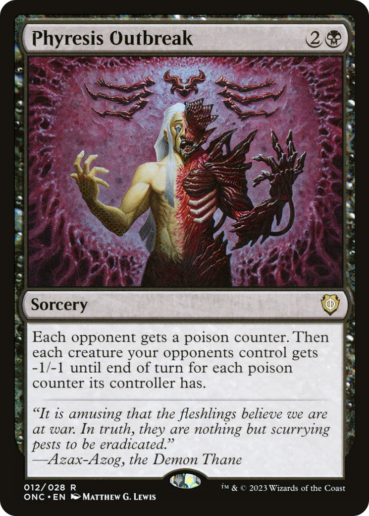 Phyresis Outbreak (ONC-012) - Phyrexia: All Will Be One Commander [Rare]