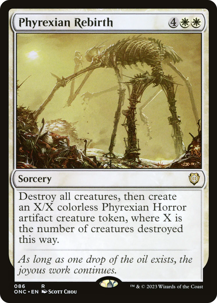 Phyrexian Rebirth (ONC-086) - Phyrexia: All Will Be One Commander [Rare]