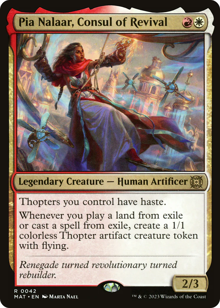 Pia Nalaar, Consul of Revival (MAT-042) - March of the Machine: The Aftermath [Rare]