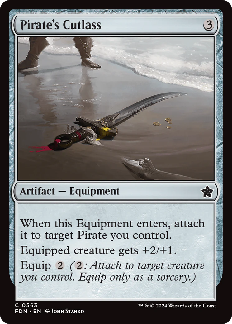 Pirate's Cutlass (FDN-563) - Foundations [Common]