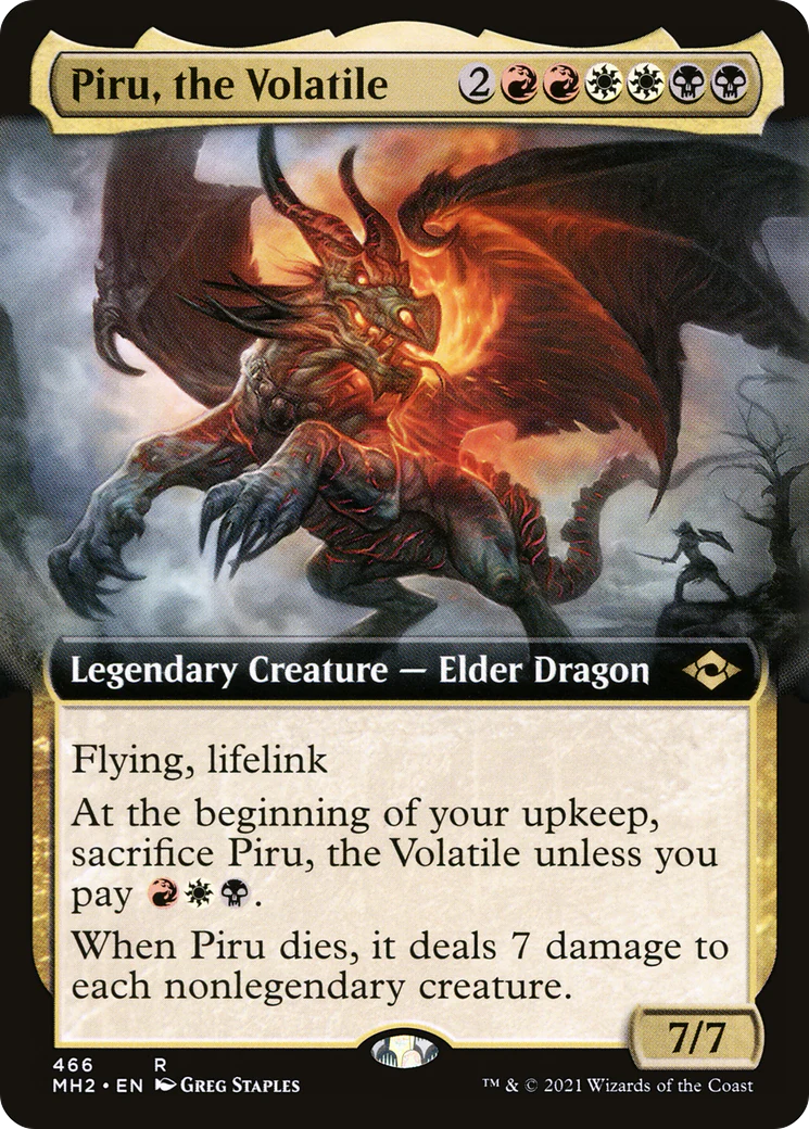 Piru, the Volatile (MH2-466) - Modern Horizons 2: (Extended Art) [Rare]