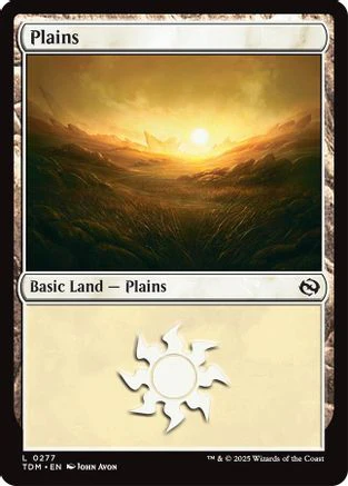 Plains (0277) (TDM-277) - Tarkir: Dragonstorm Foil [Land]