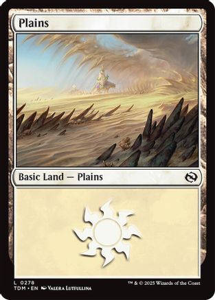 Plains (0278) (TDM-278) - Tarkir: Dragonstorm Foil [Land]