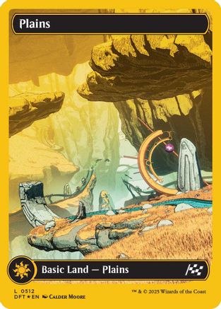 Plains (0512) (First-Place Foil) (DFT-512) - Aetherdrift Foil [Land]