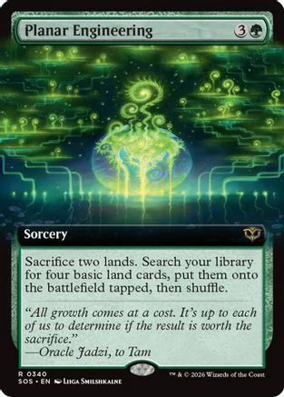 Planar Engineering (Extended Art) (SOS-340) - Secrets of Strixhaven Foil [Rare]