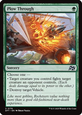 Plow Through (DFT-174) - Aetherdrift Foil [Uncommon]