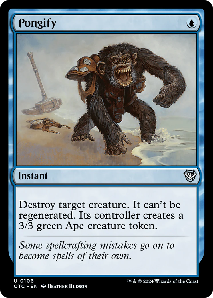 Pongify (OTC-106) - Outlaws of Thunder Junction Commander [Uncommon]