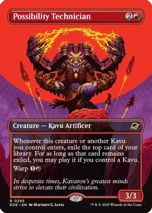 Possibility Technician (Borderless) (EOE-295) - Edge of Eternities Foil [Rare]