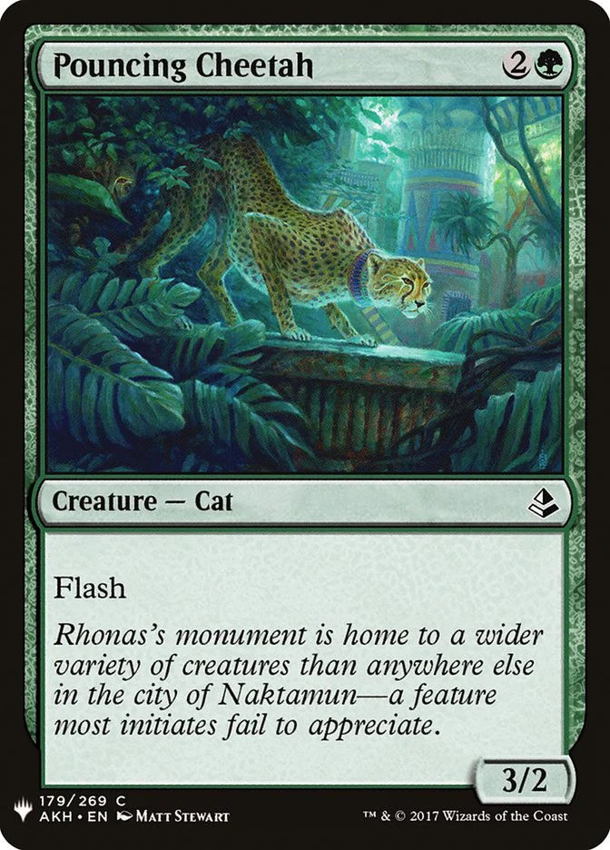 Pouncing Cheetah (PLST-AKH-179) - The List [Common]