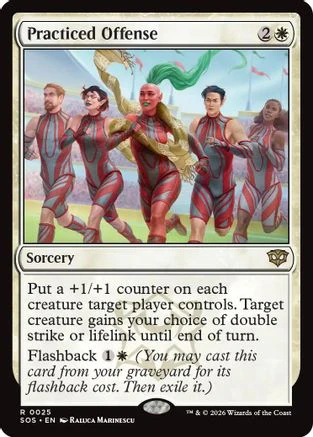 Practiced Offense (SOS-025) - Secrets of Strixhaven Foil [Rare]