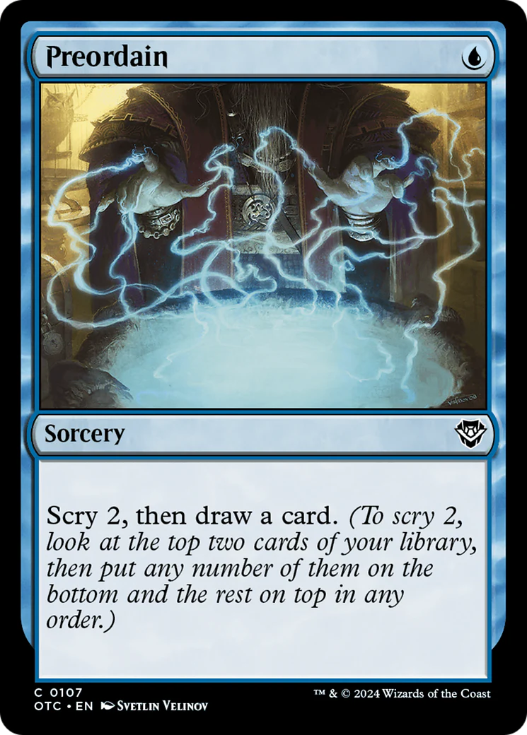 Preordain (OTC-107) - Outlaws of Thunder Junction Commander [Common]