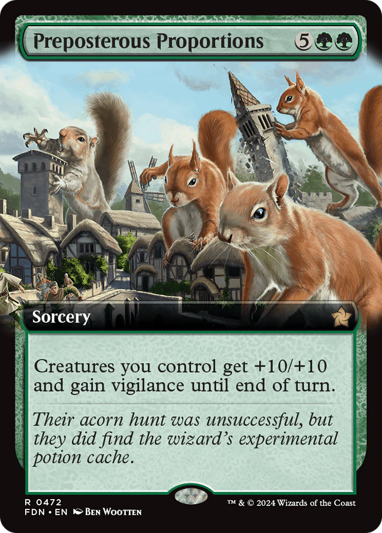 Preposterous Proportions (FDN-472) - Foundations: (Extended Art) Foil [Rare]