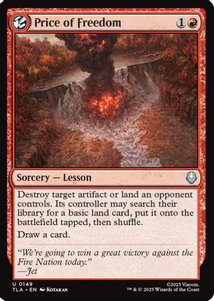 Price of Freedom (TLA-149) - Avatar: The Last Airbender Foil [Uncommon]