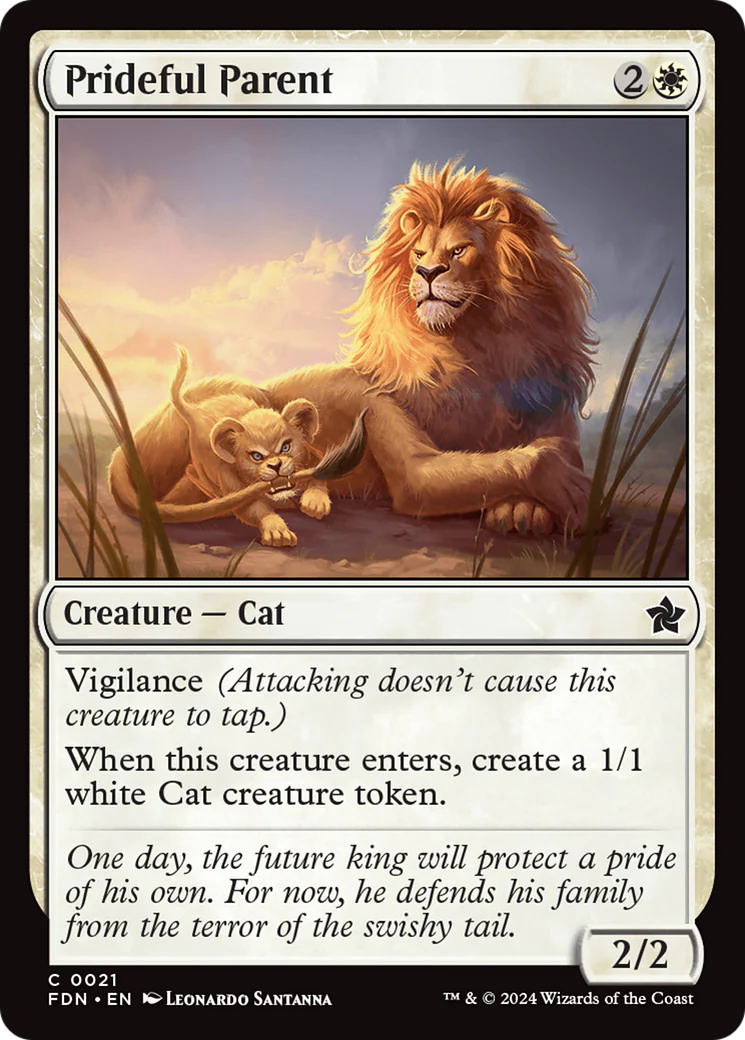 Prideful Parent (FDN-021) - Foundations Foil [Common]