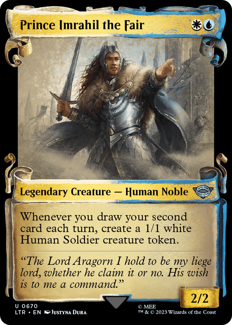 Prince Imrahil the Fair (LTR-670) - The Lord of the Rings: Tales of Middle-earth: (Showcase) Scroll Foil [Uncommon]