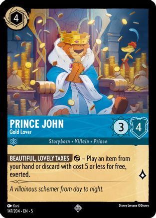 Prince John - Gold Lover (147/204) - Shimmering Skies  [Super Rare]