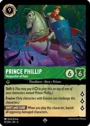 Prince Phillip - Vanquisher of Foes (87/204) - Ursulas Return Cold Foil [Super Rare]