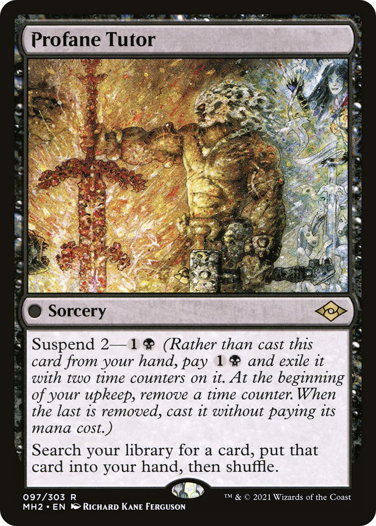 Profane Tutor (MH2-097) - Modern Horizons 2 Foil [Rare]