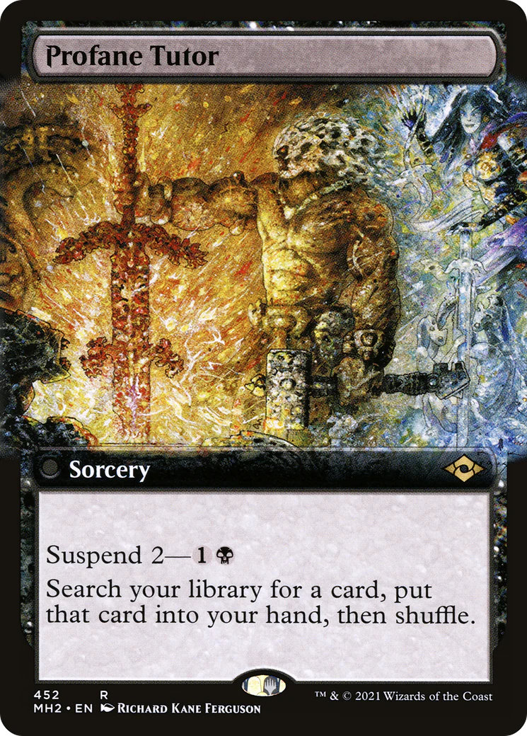 Profane Tutor (MH2-452) - Modern Horizons 2: (Extended Art) [Rare]
