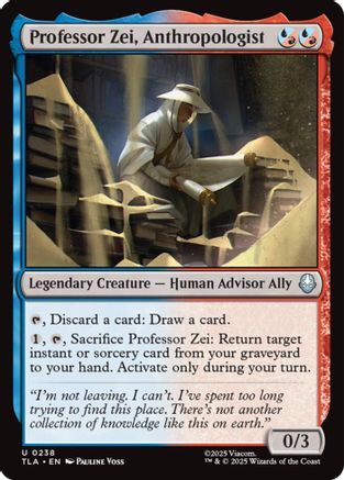 Professor Zei, Anthropologist (TLA-238) - Avatar: The Last Airbender [Uncommon]