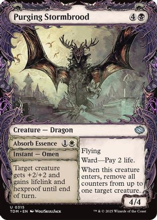 Purging Stormbrood (Showcase) (TDM-315) - Tarkir: Dragonstorm [Uncommon]