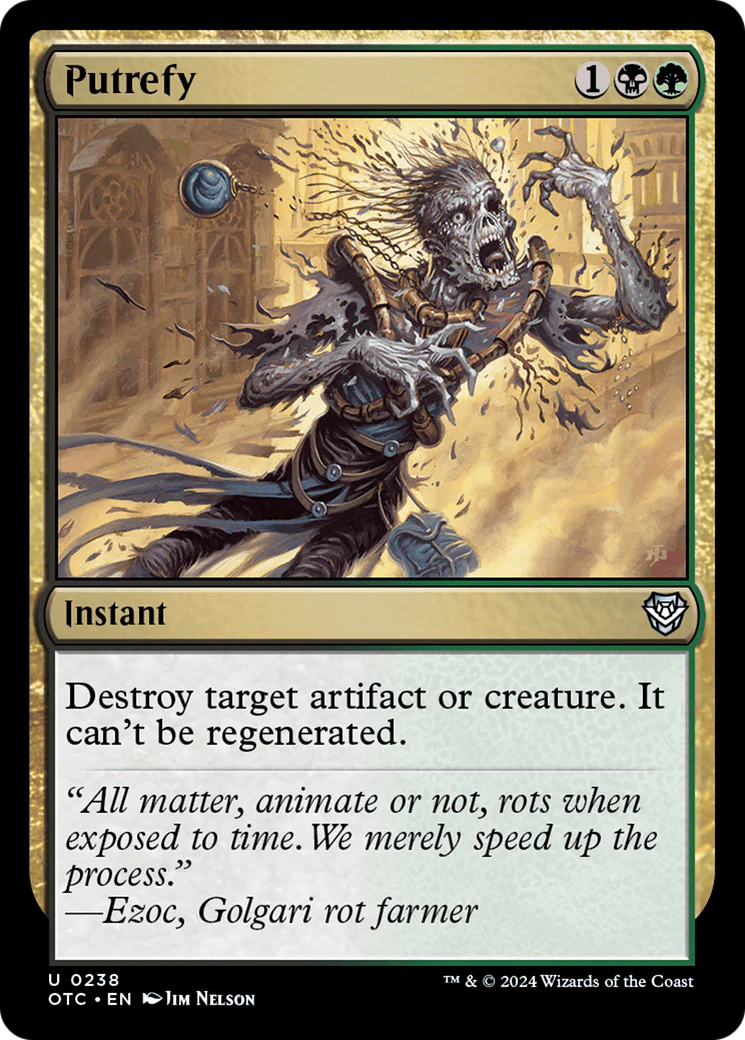 Putrefy (OTC-238) - Outlaws of Thunder Junction Commander [Uncommon]