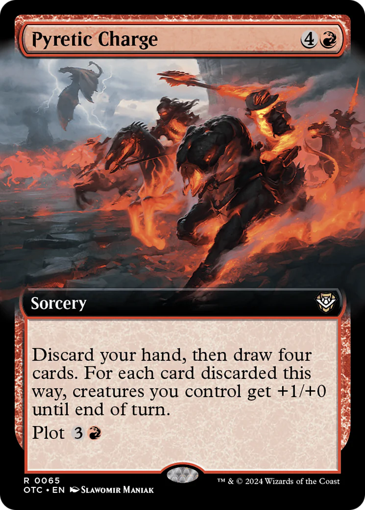 Pyretic Charge (OTC-065) - Outlaws of Thunder Junction Commander: (Extended Art) [Rare]