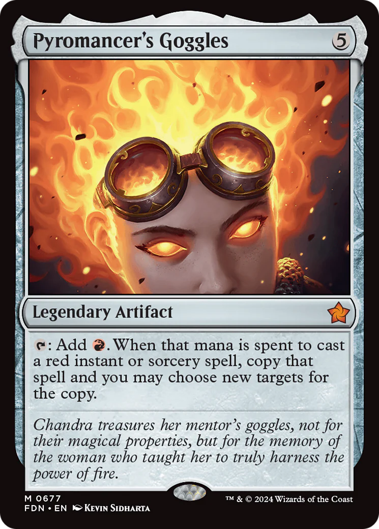 Pyromancer's Goggles (FDN-677) - Foundations [Mythic]
