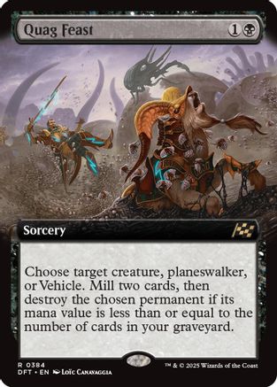 Quag Feast (Extended Art) (DFT-384) - Aetherdrift Foil [Rare]
