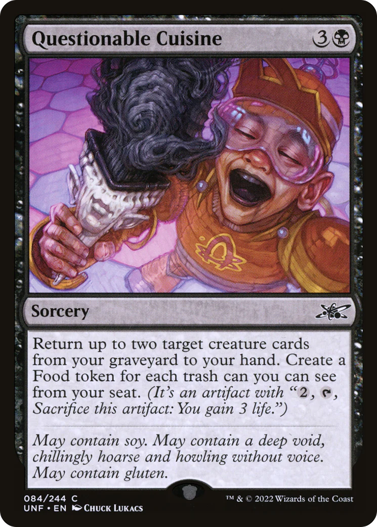 Questionable Cuisine (UNF-084) - Unfinity Foil [Common]
