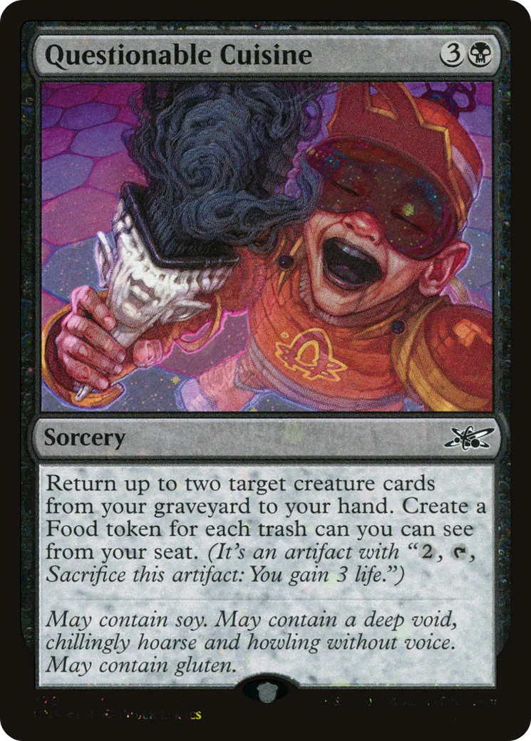Questionable Cuisine (UNF-370) - Unfinity Galaxy Foil [Common]