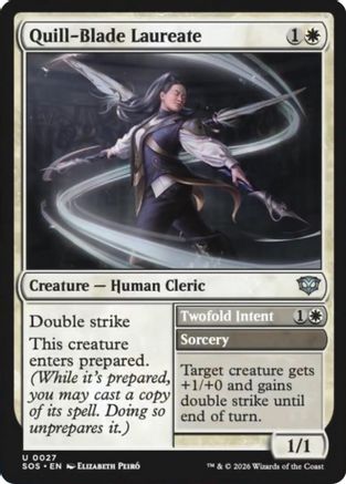 Quill-Blade Laureate (SOS-027) - Secrets of Strixhaven [Uncommon]