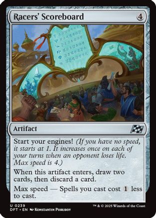 Racers' Scoreboard (DFT-239) - Aetherdrift [Uncommon]