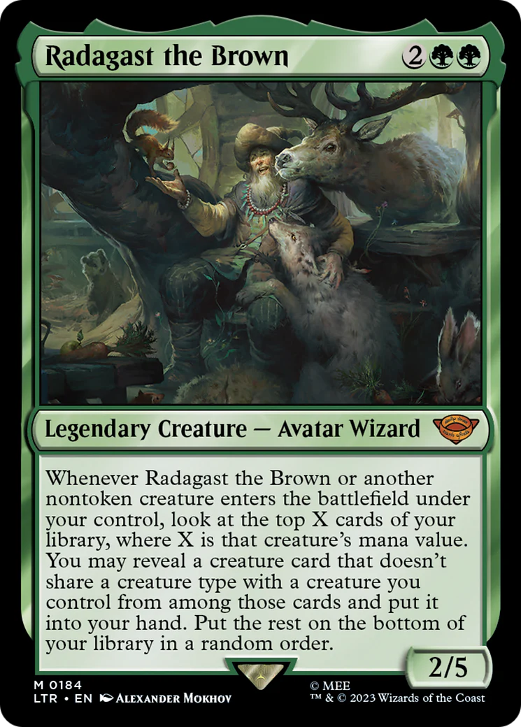 Radagast the Brown (LTR-184) - The Lord of the Rings: Tales of Middle-earth Foil [Mythic]