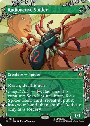 Radioactive Spider (Borderless) (SPM-212) - Marvel's Spider-Man Foil [Rare]
