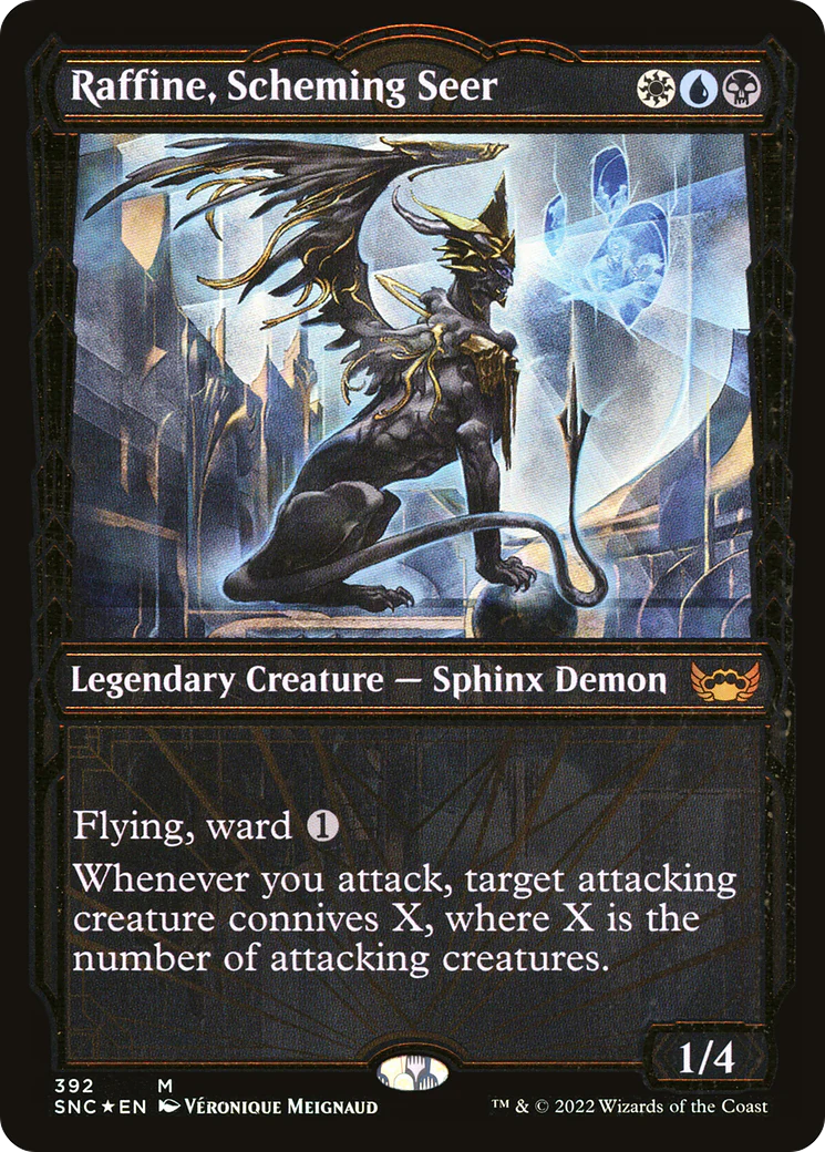 Raffine, Scheming Seer (SNC-392) - Streets of New Capenna: (Showcase) Foil [Mythic]